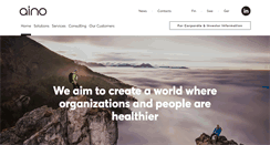 Desktop Screenshot of ainohealth.com